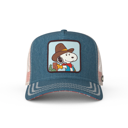 OVERLORD X Peanuts: Cowboy Snoopy Denim Trucker Cap