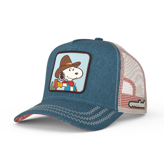 OVERLORD X Peanuts: Cowboy Snoopy Denim Trucker Cap