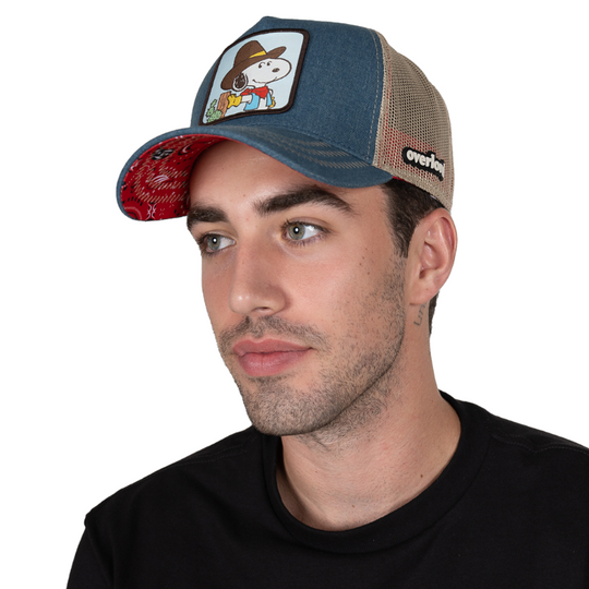 OVERLORD X Peanuts: Cowboy Snoopy Denim Trucker Cap