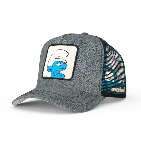 OVERLORD X Smurfs: Grouchy Smurf Trucker Cap